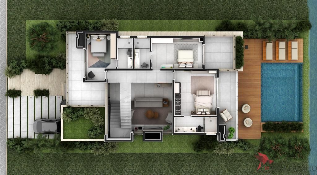 Casa de Condomínio à venda com 4 quartos, 308m² - Foto 3