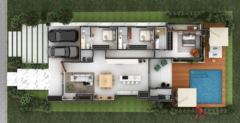 Casa de Condomínio à venda com 3 quartos, 205m² - Foto 3