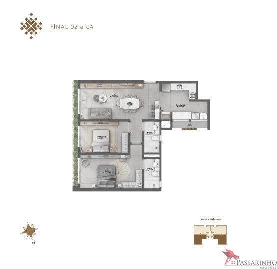 Apartamento, 2 quartos, 81 m² - Foto 8