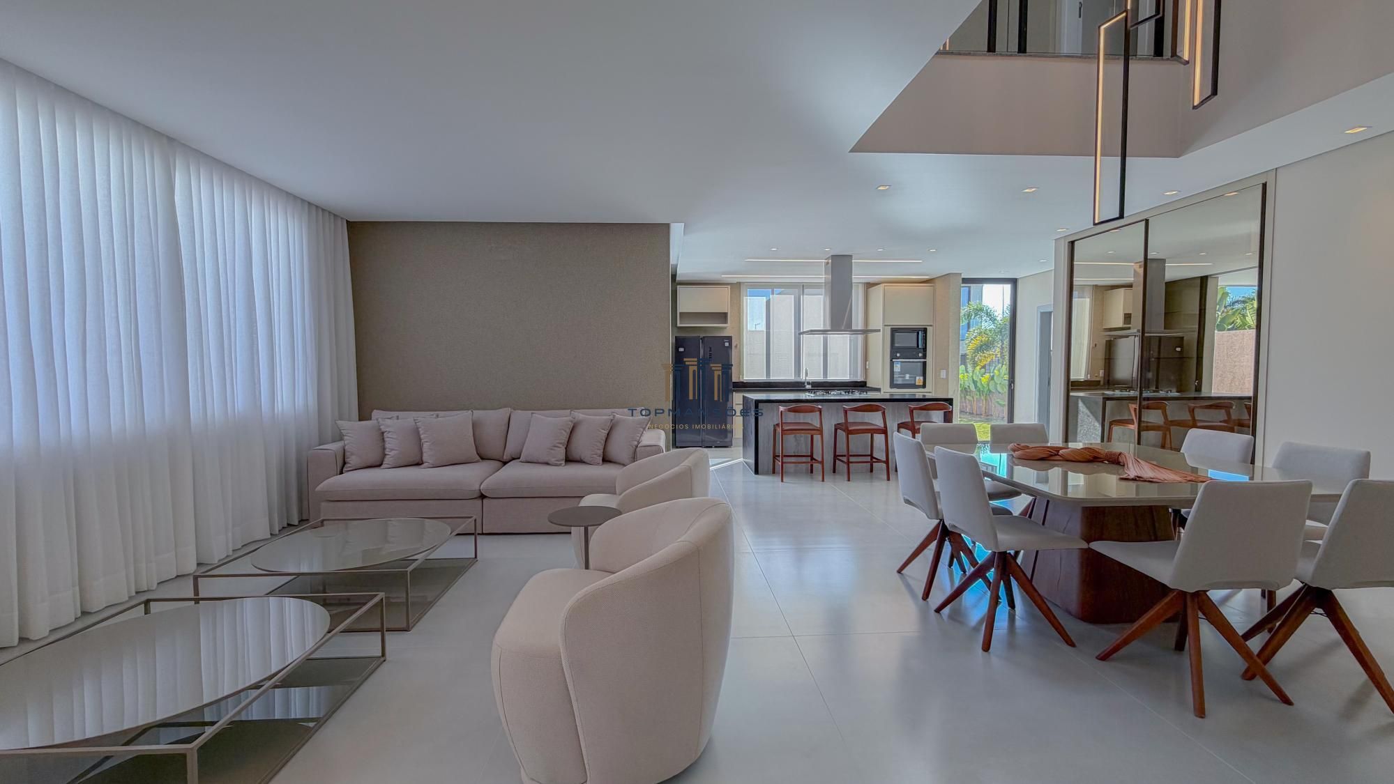 Casa nova de alto padrão em alphaville, 4 suites , piscina e