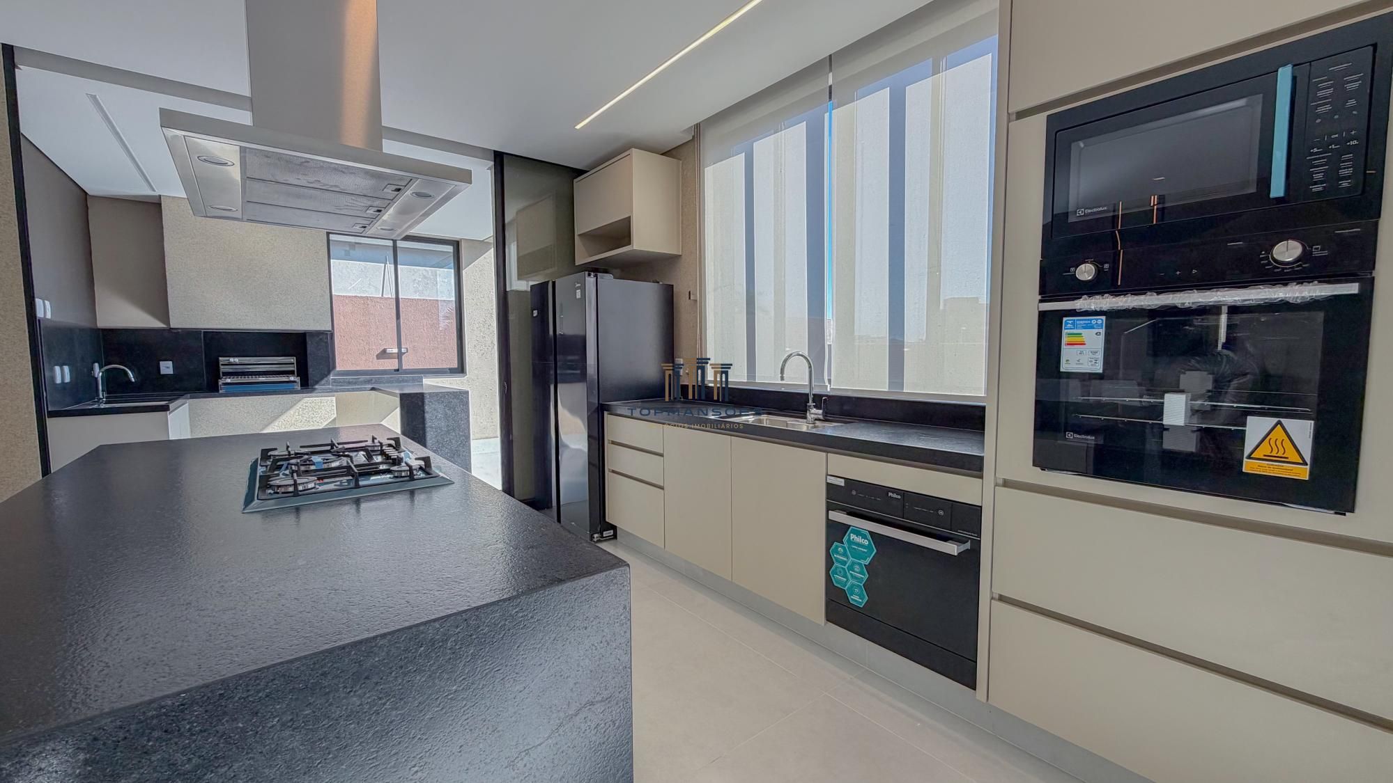 Casa nova de alto padrão em alphaville, 4 suites , piscina e