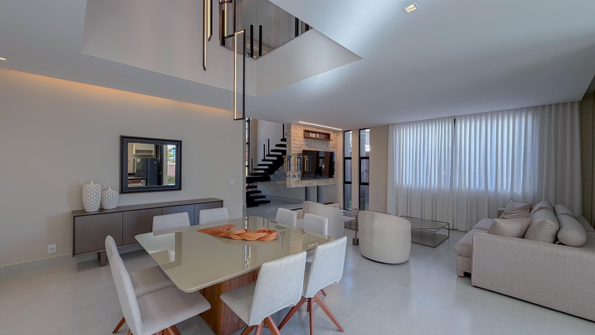 Casa nova de alto padrão em alphaville, 4 suites , piscina e