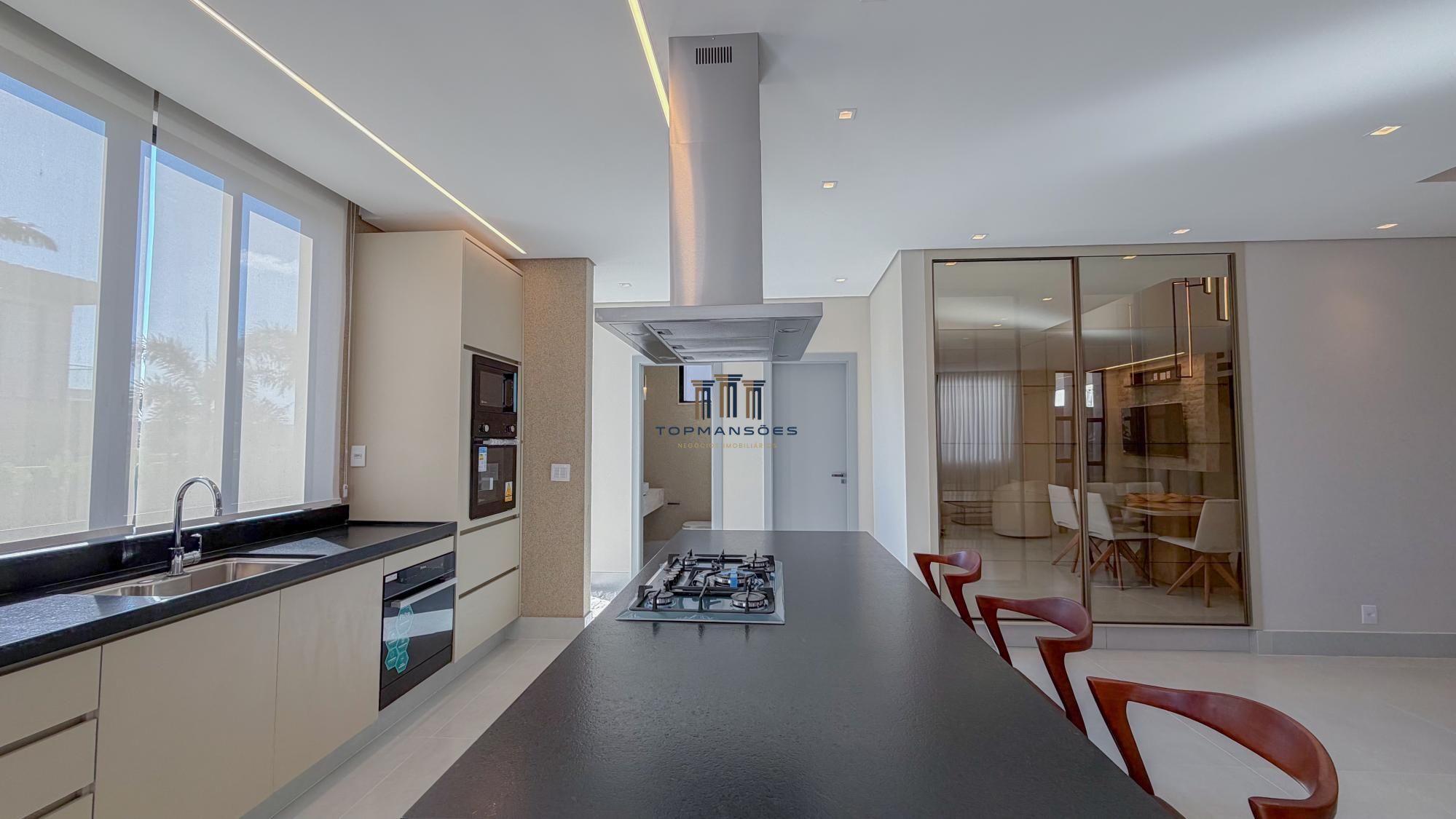 Casa nova de alto padrão em alphaville, 4 suites , piscina e