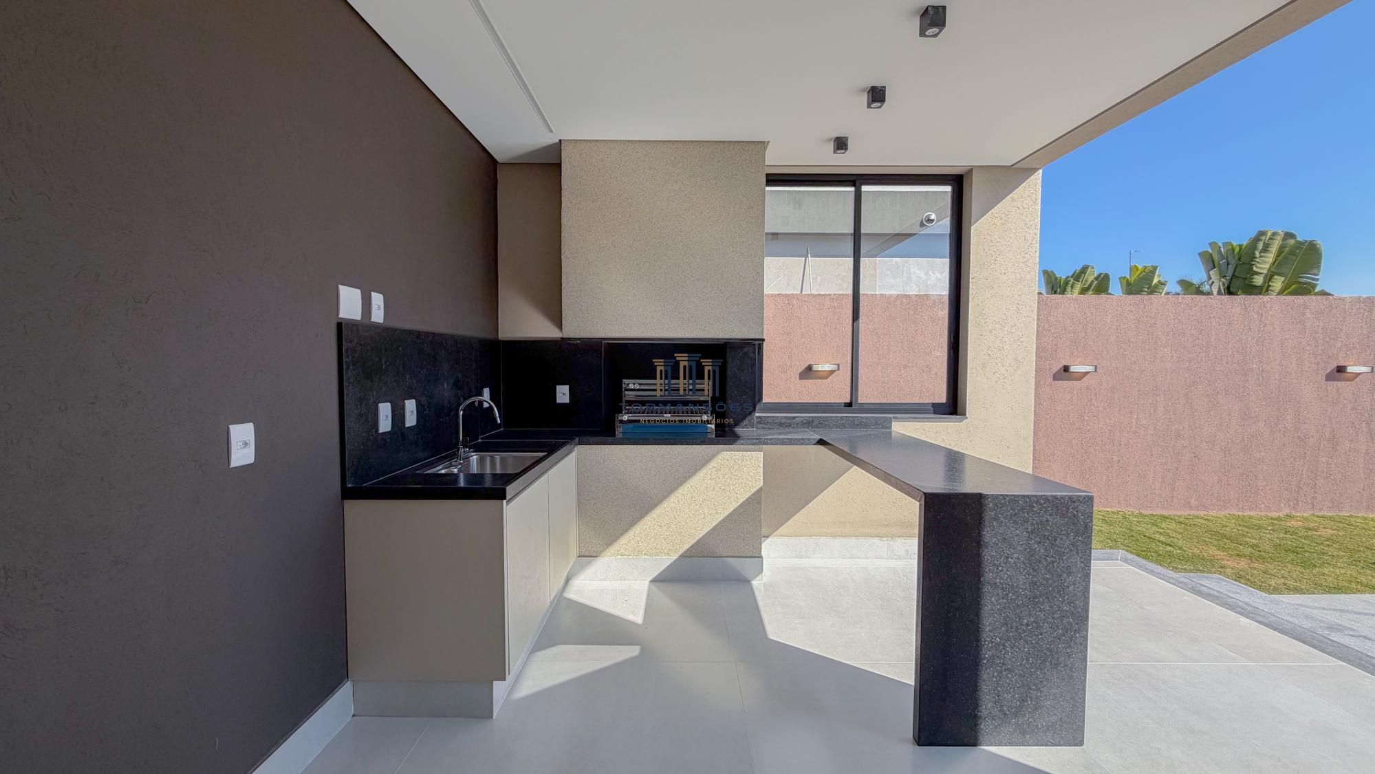 Casa nova de alto padrão em alphaville, 4 suites , piscina e