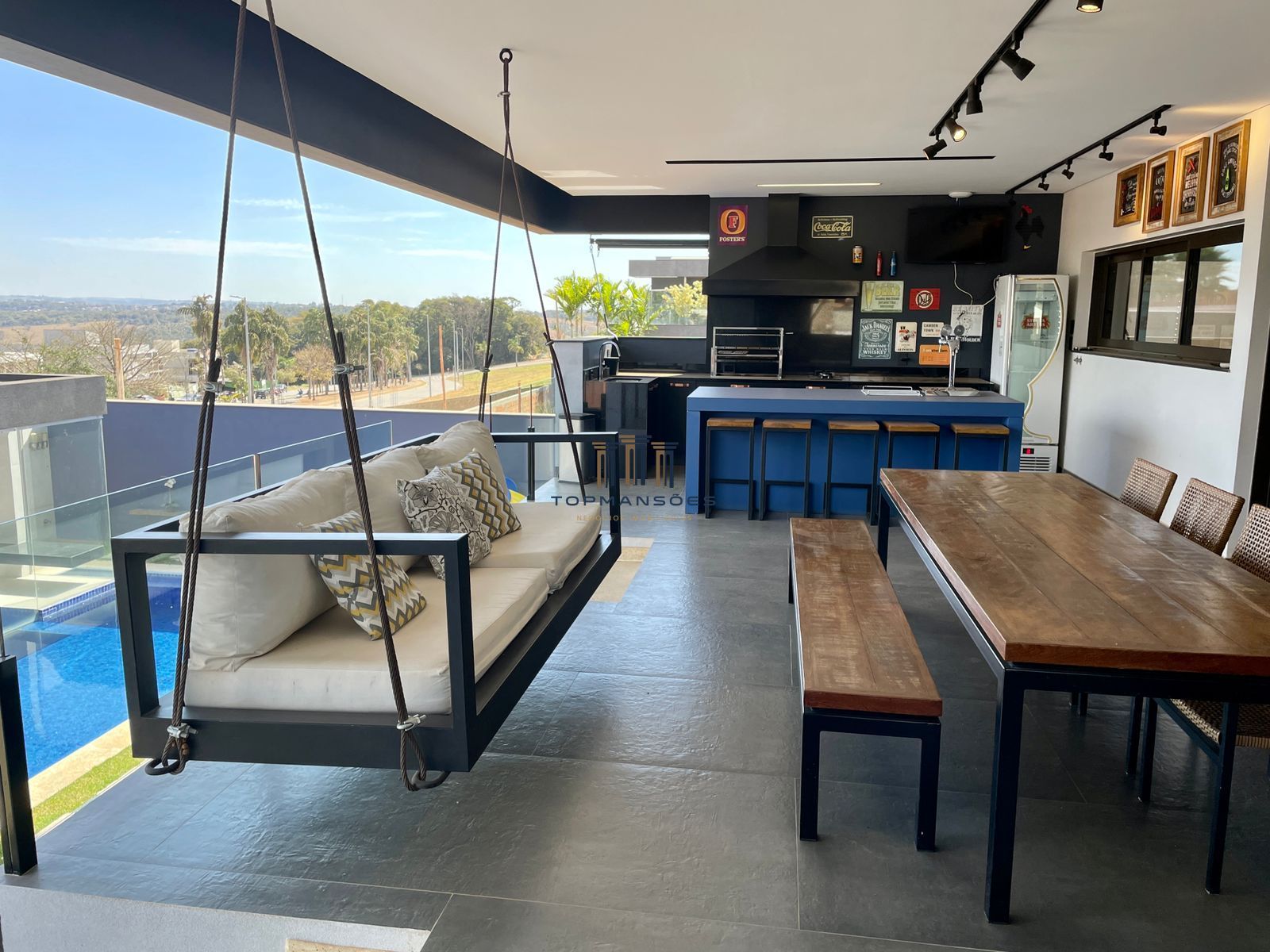 Casa Luxo, moderna, mobiliada com piscina, Alphaville, Vespasiano, MG