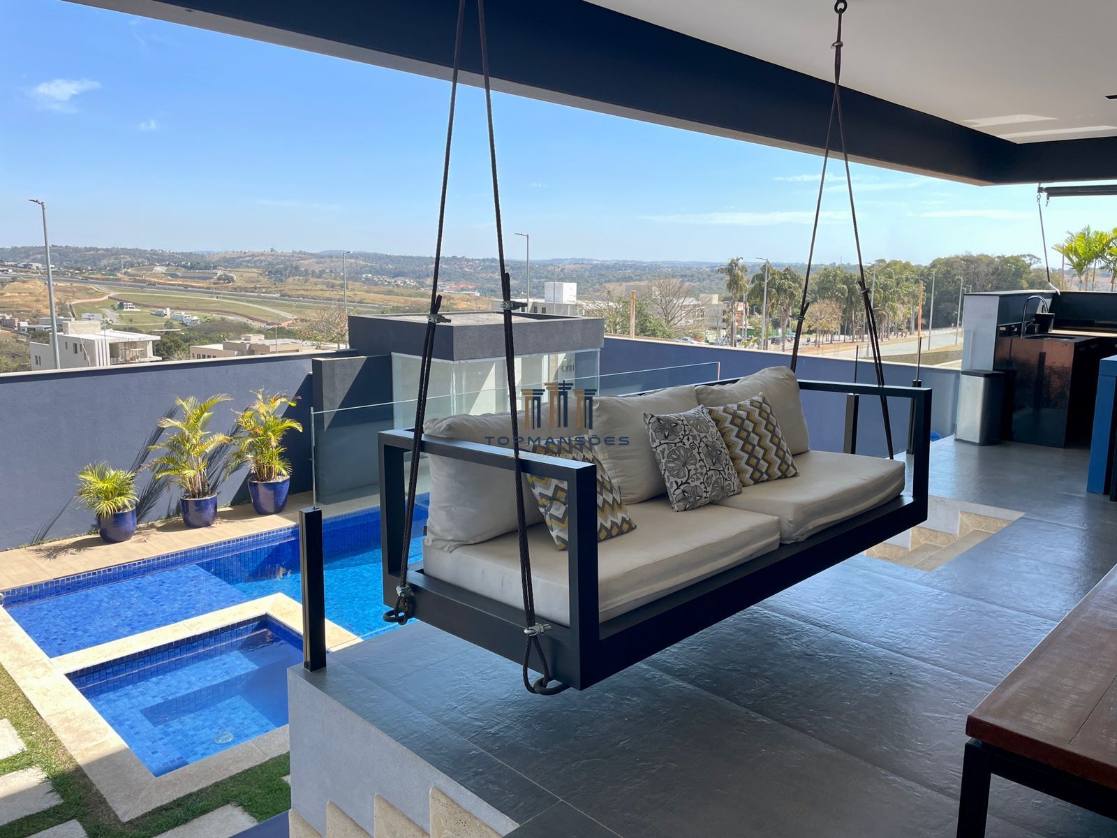 Casa Luxo, moderna, mobiliada com piscina, Alphaville, Vespasiano, MG