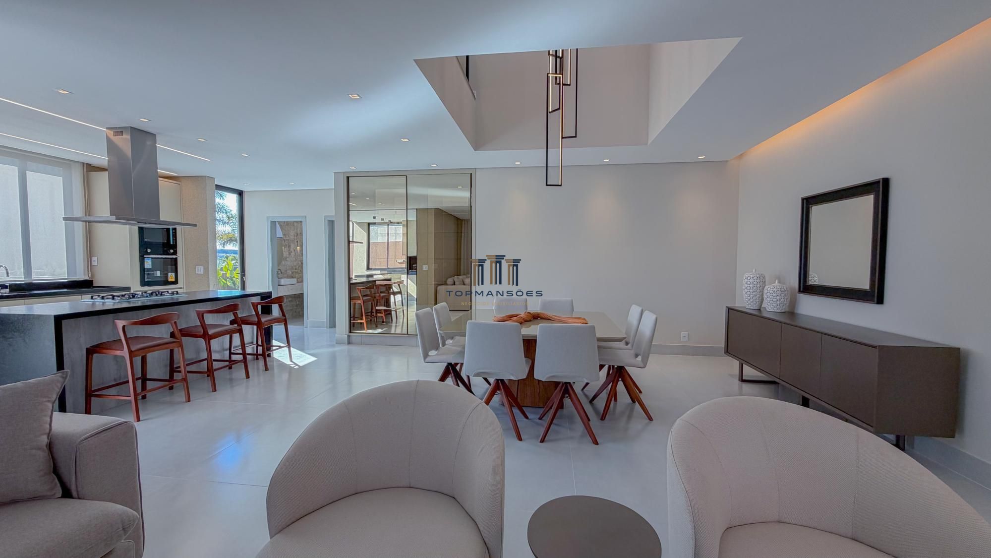 Casa nova de alto padrão em alphaville, 4 suites , piscina e