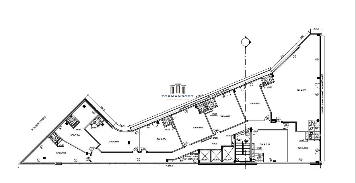 Alugo sala comercial com 44 m² por R$ 3.000,00 no bairro san