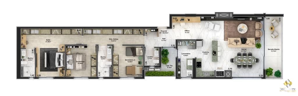 Apartamento à venda com 3 quartos, 331m² - Foto 13