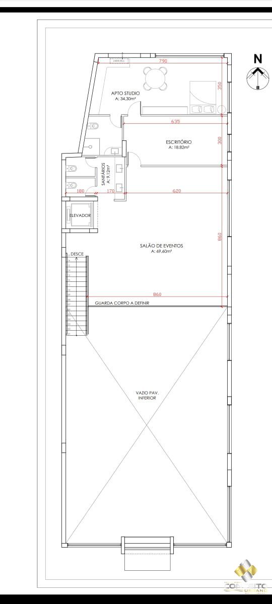 Conjunto Comercial-Sala para alugar com 6 quartos, 750m² - Foto 4