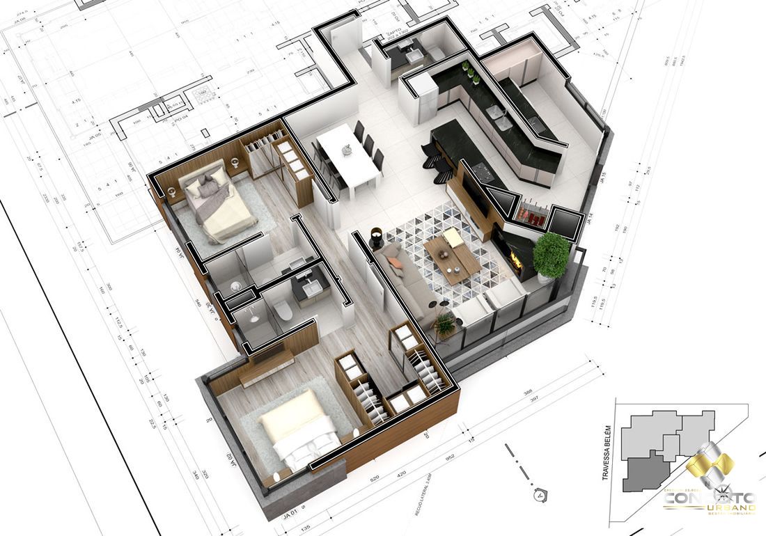Apartamento à venda com 3 quartos, 167m² - Foto 9