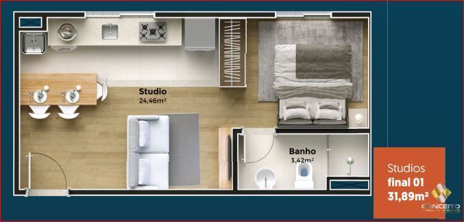 Apartamento à venda com 2 quartos, 55m² - Foto 17