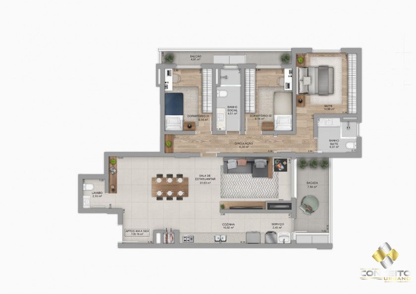 Apartamento à venda com 2 quartos, 97m² - Foto 13