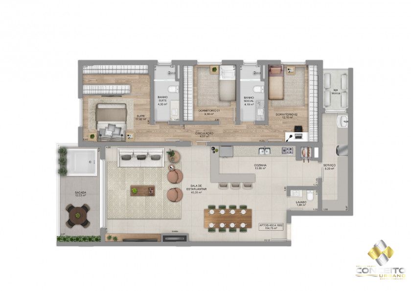 Apartamento à venda com 2 quartos, 97m² - Foto 15