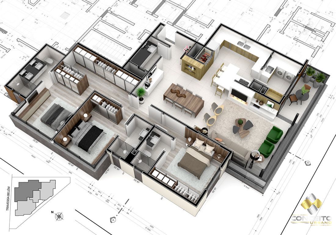 Apartamento à venda com 2 quartos, 110m² - Foto 12