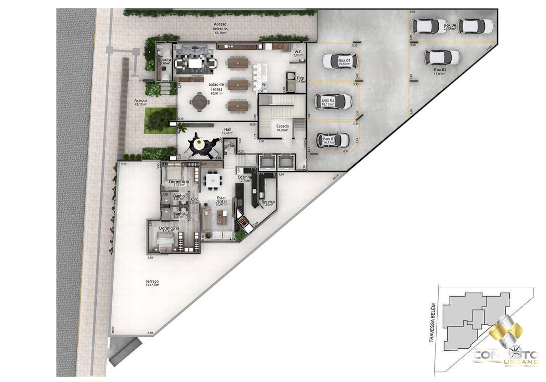Apartamento à venda com 2 quartos, 110m² - Foto 16