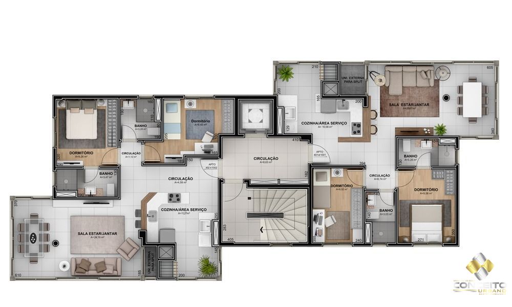 Apartamento de 2 quartos, 75m² no bairro Botafogo, em Bento Gonçalves | Eu Corretor