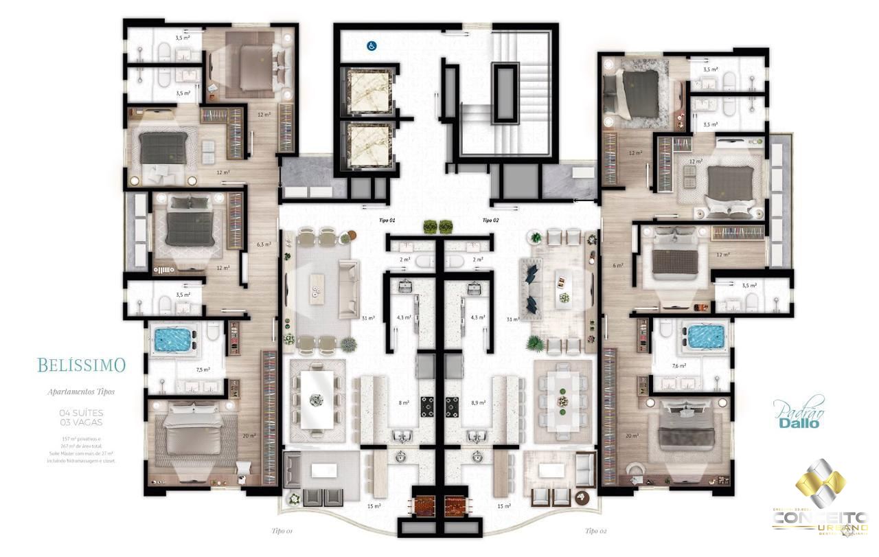 Apartamento, 4 quartos, 157 m² - Foto 22