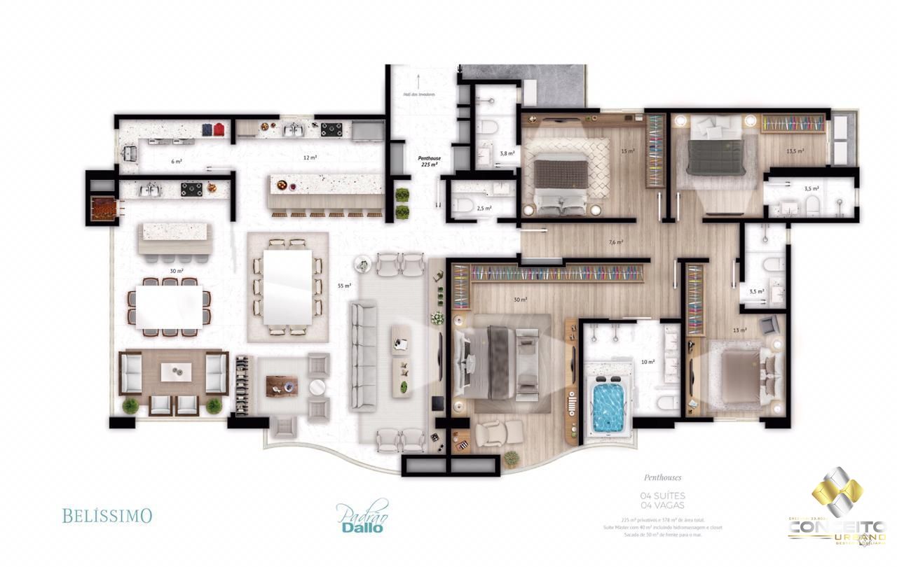 Apartamento, 4 quartos, 157 m² - Foto 23
