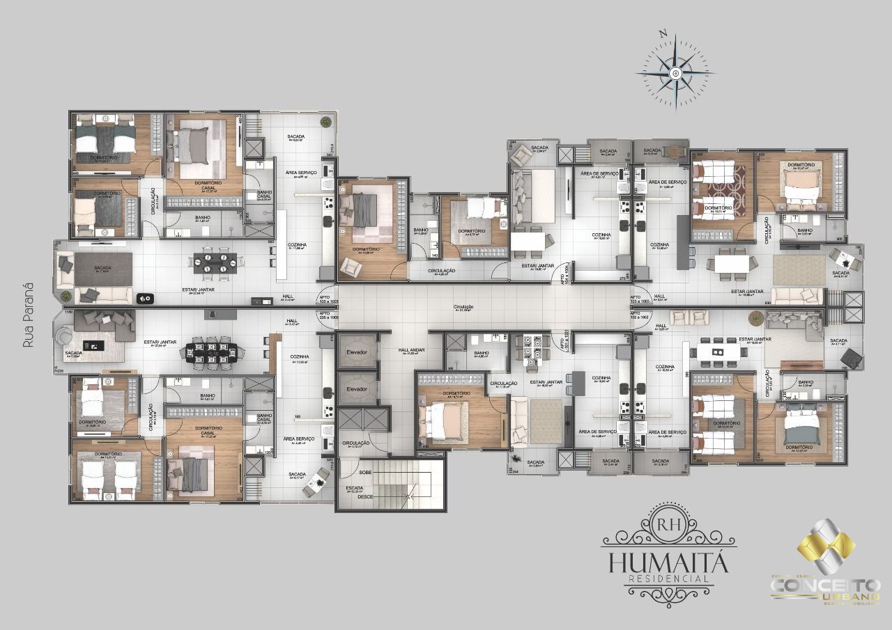 Apartamento de 2 quartos, 85m² no bairro Centro, em Bento Gonçalves | Eu Corretor