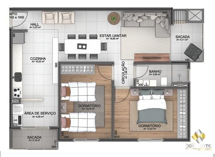 Apartamento à venda com 2 quartos, 85m² - Foto 5