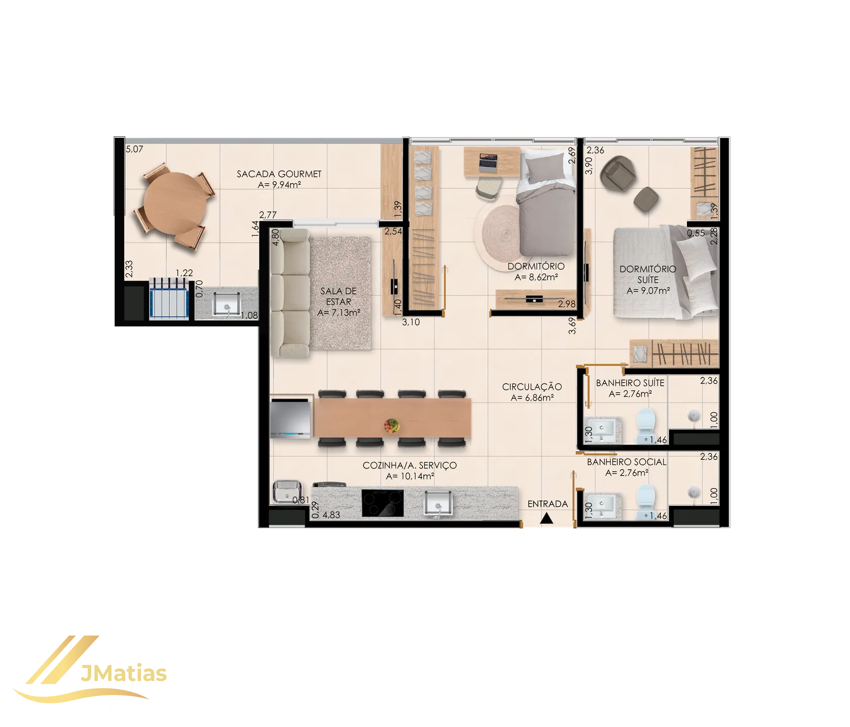 Apartamento, 2 quartos, 76 m² - Foto 46