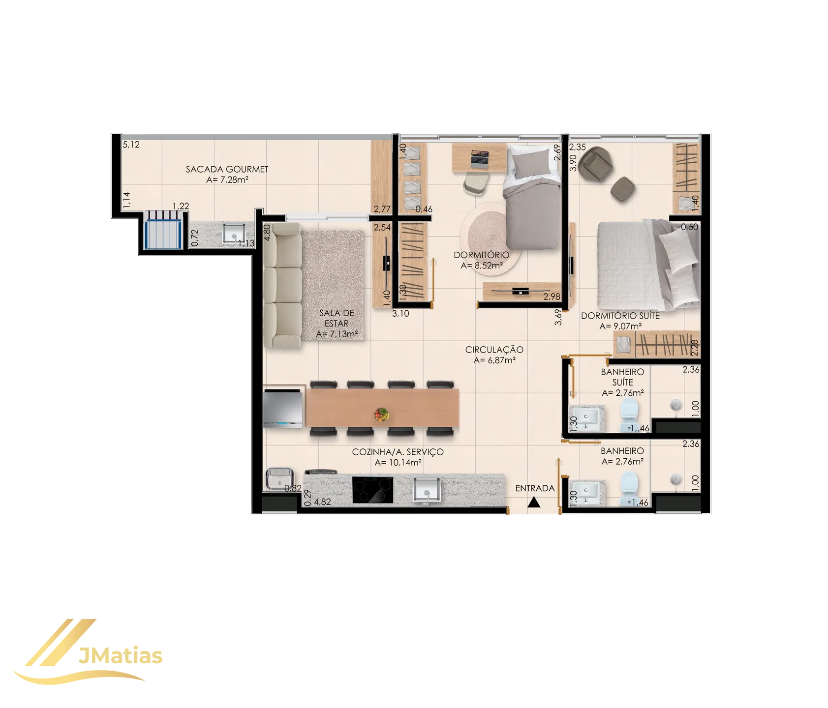 Apartamento, 2 quartos, 76 m² - Foto 47