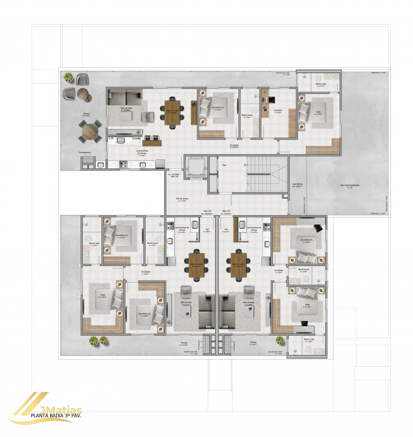 Apartamento, 3 quartos, 106 m² - Foto 35