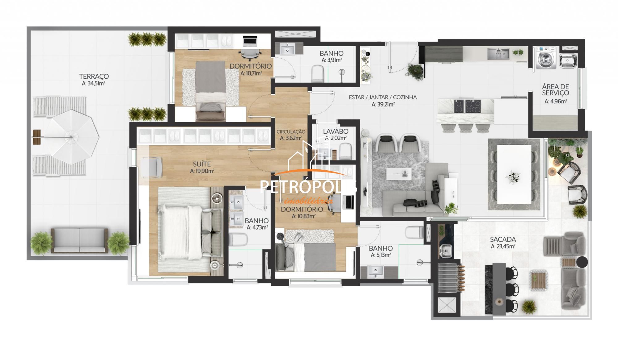 Apartamento à venda com 3 quartos, 137m² - Foto 63