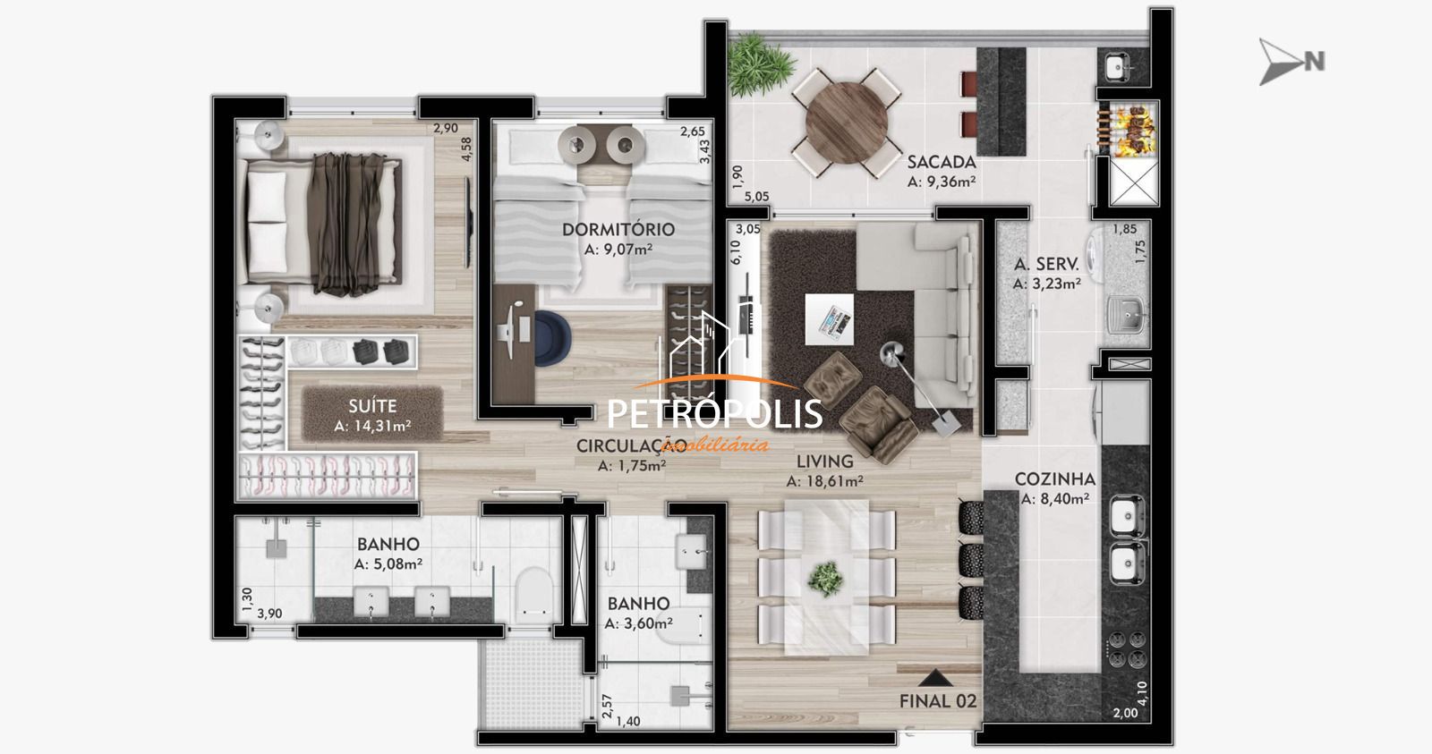 Apartamento à venda com 2 quartos, 85m² - Foto 15