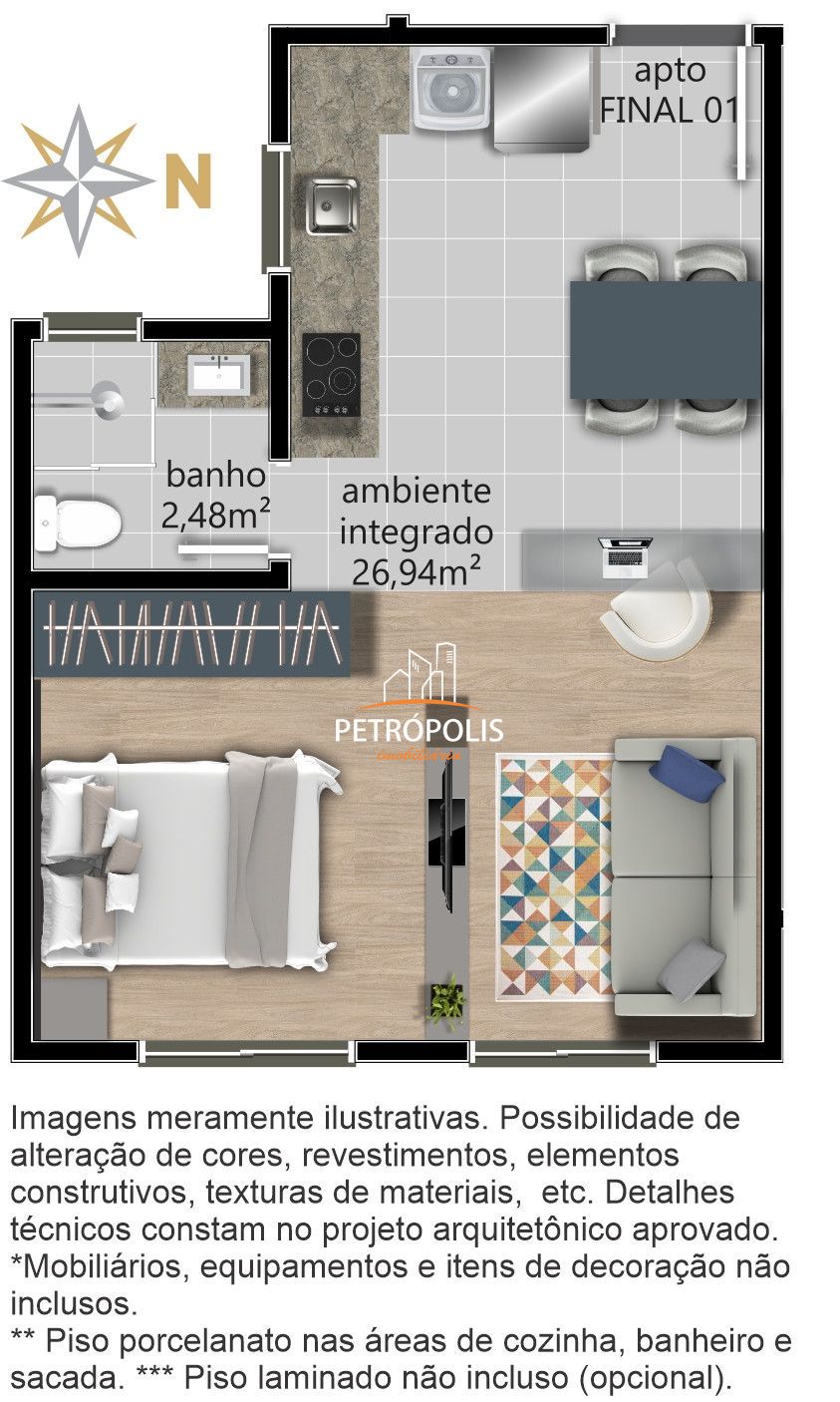 Apartamento à venda com 2 quartos, 49m² - Foto 18