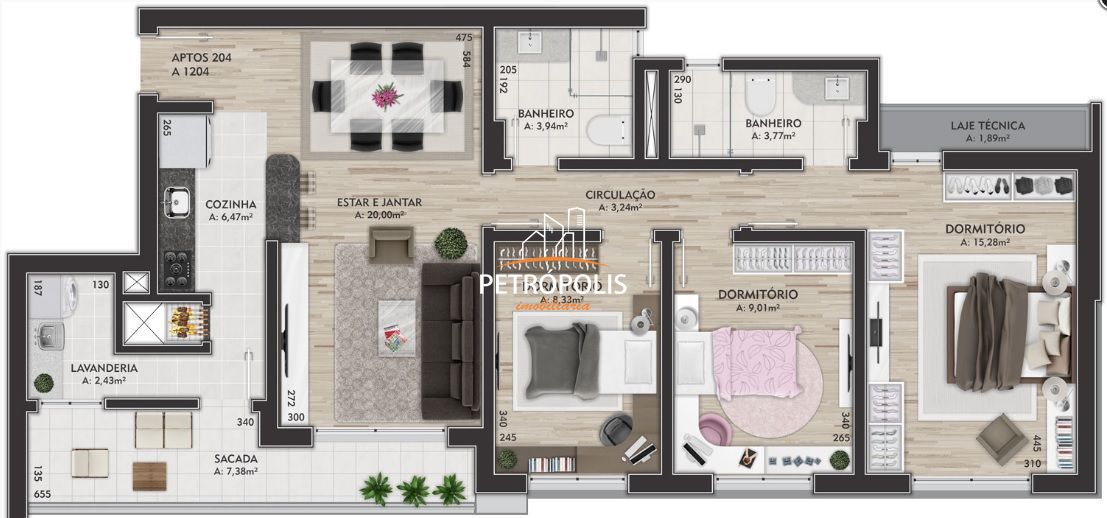 Apartamento à venda com 3 quartos, 96m² - Foto 23