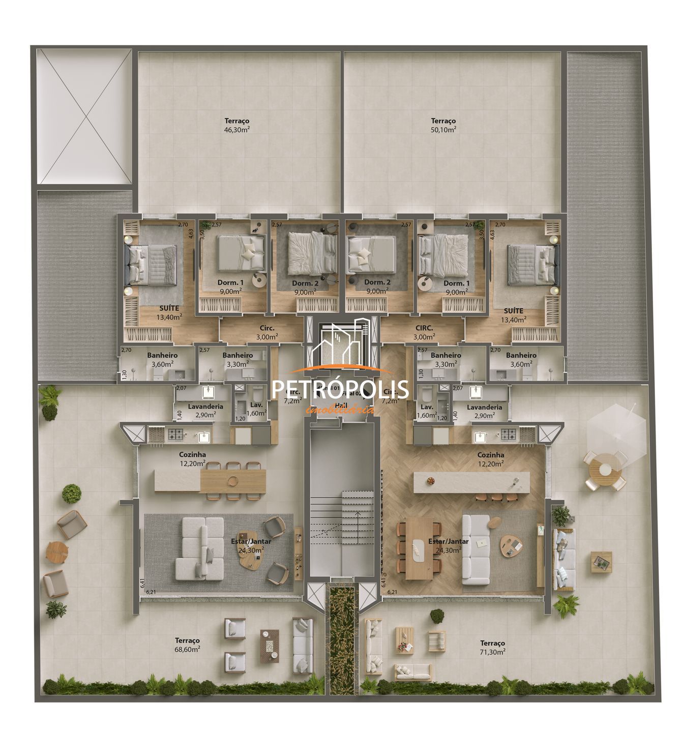Apartamento à venda com 3 quartos, 110m² - Foto 24