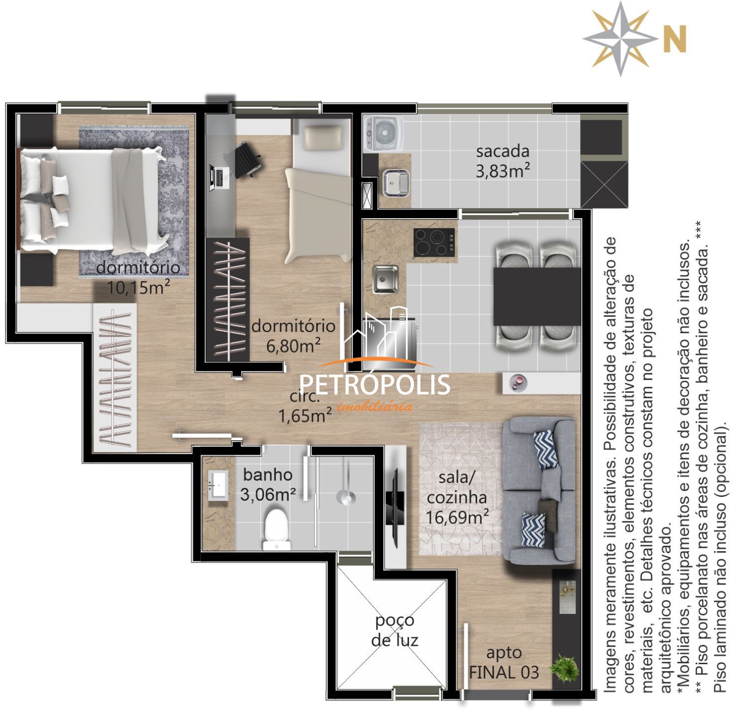 Apartamento à venda com 2 quartos, 49m² - Foto 14