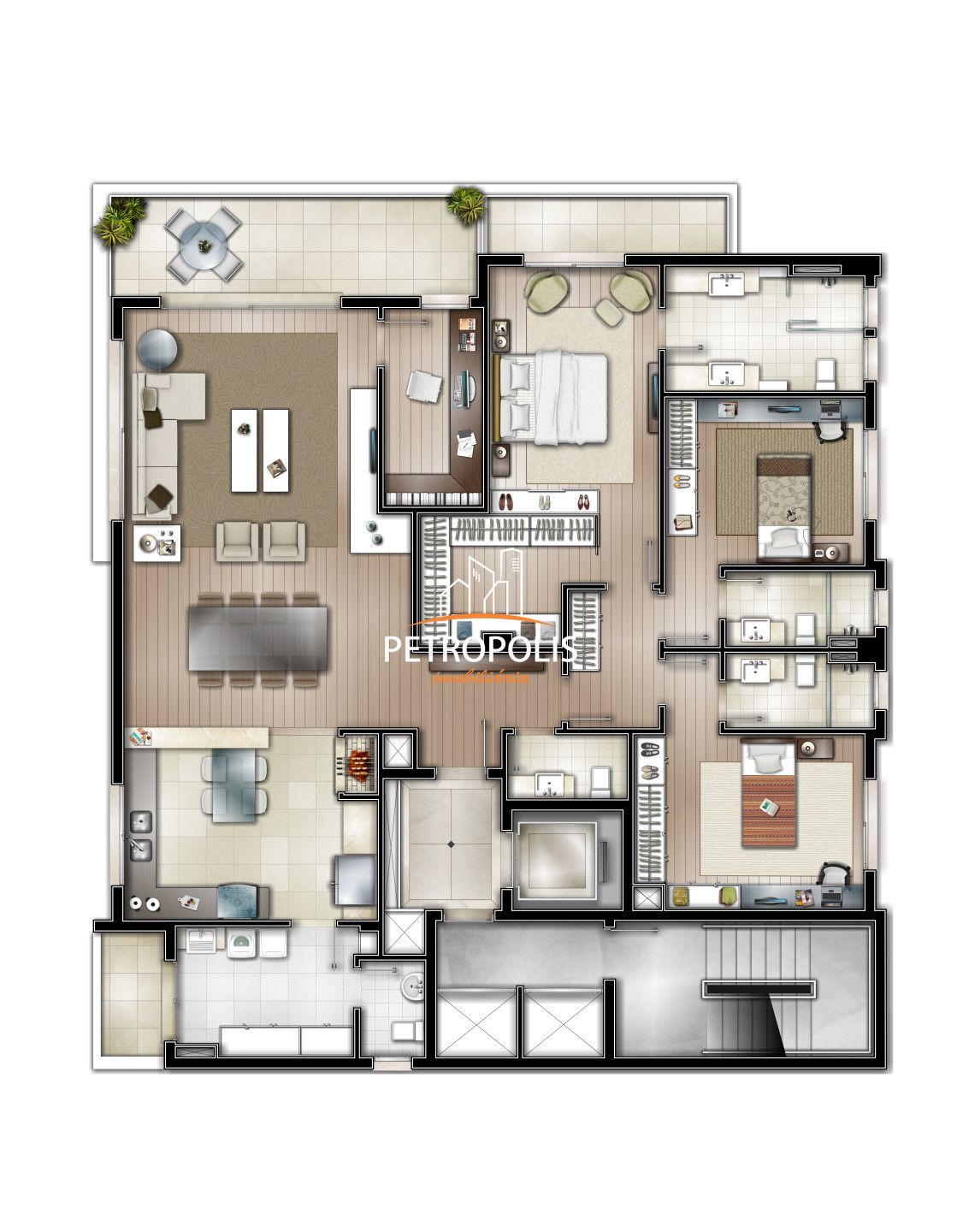 Apartamento à venda com 3 quartos, 207m² - Foto 43