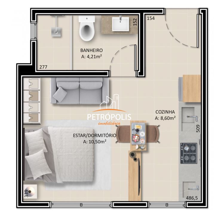 Apartamento à venda com 2 quartos, 56m² - Foto 22