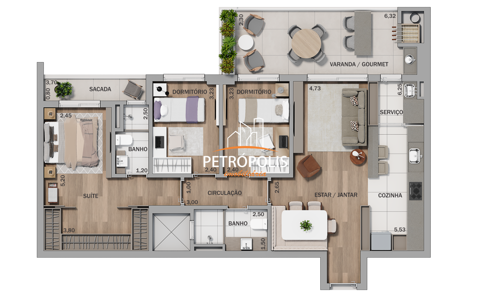 Apartamento à venda com 3 quartos, 110m² - Foto 35