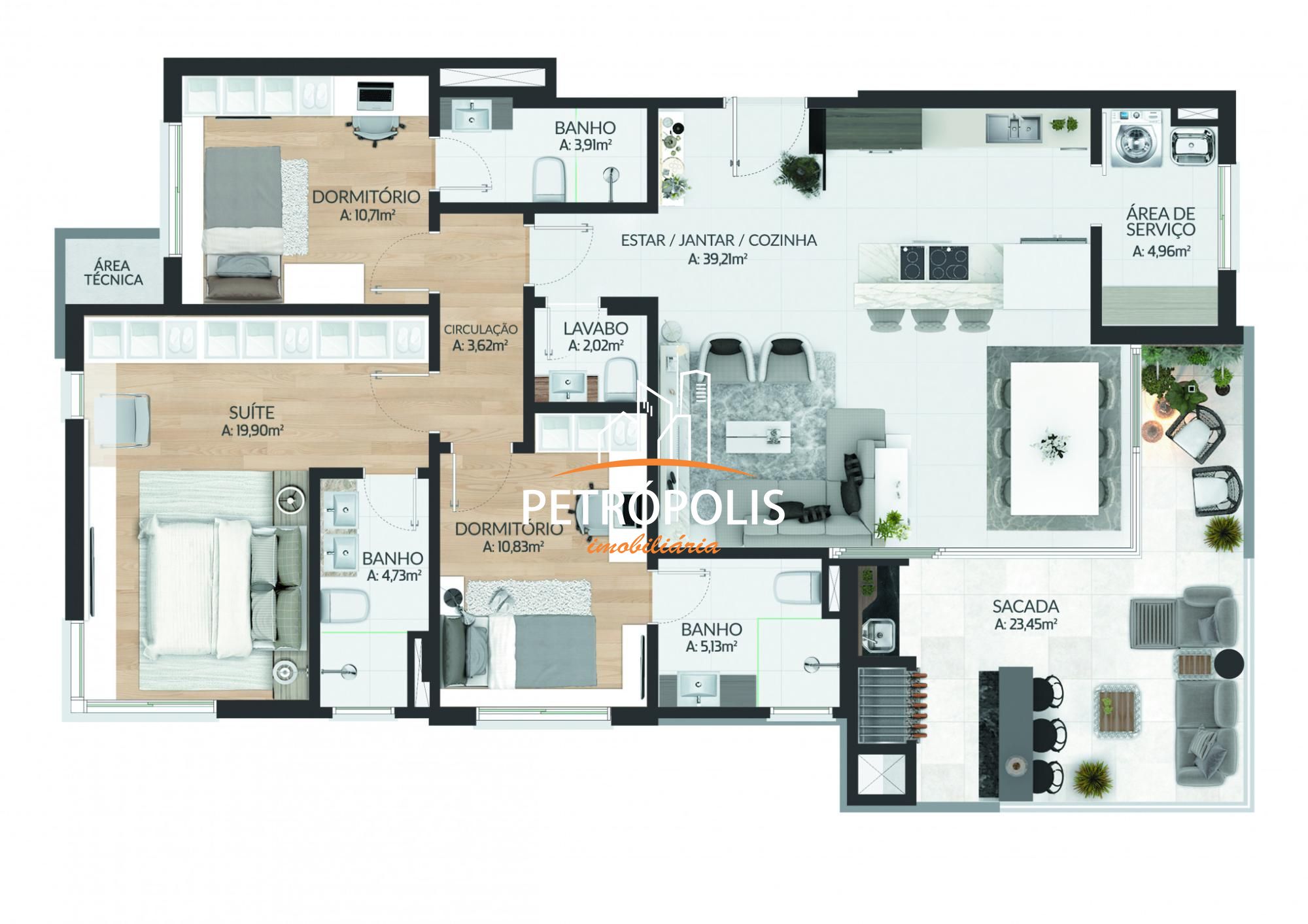 Apartamento à venda com 3 quartos, 137m² - Foto 62