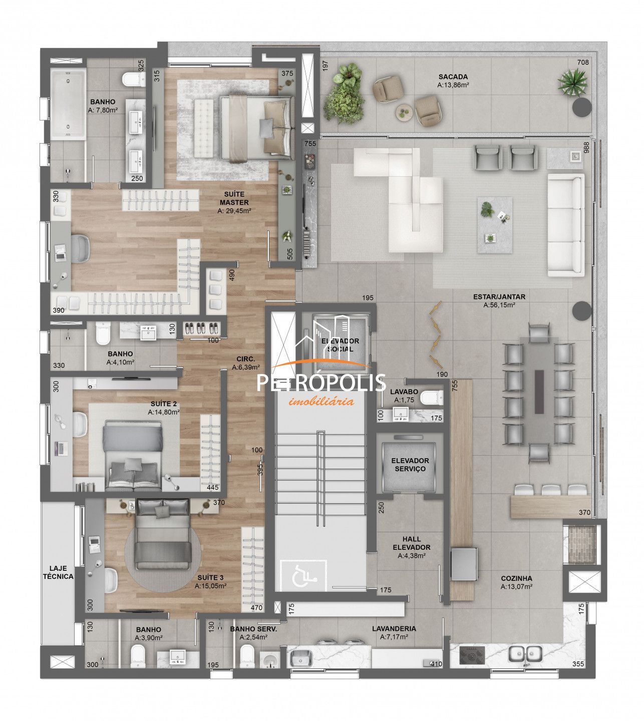 Apartamento à venda com 3 quartos, 253m² - Foto 18