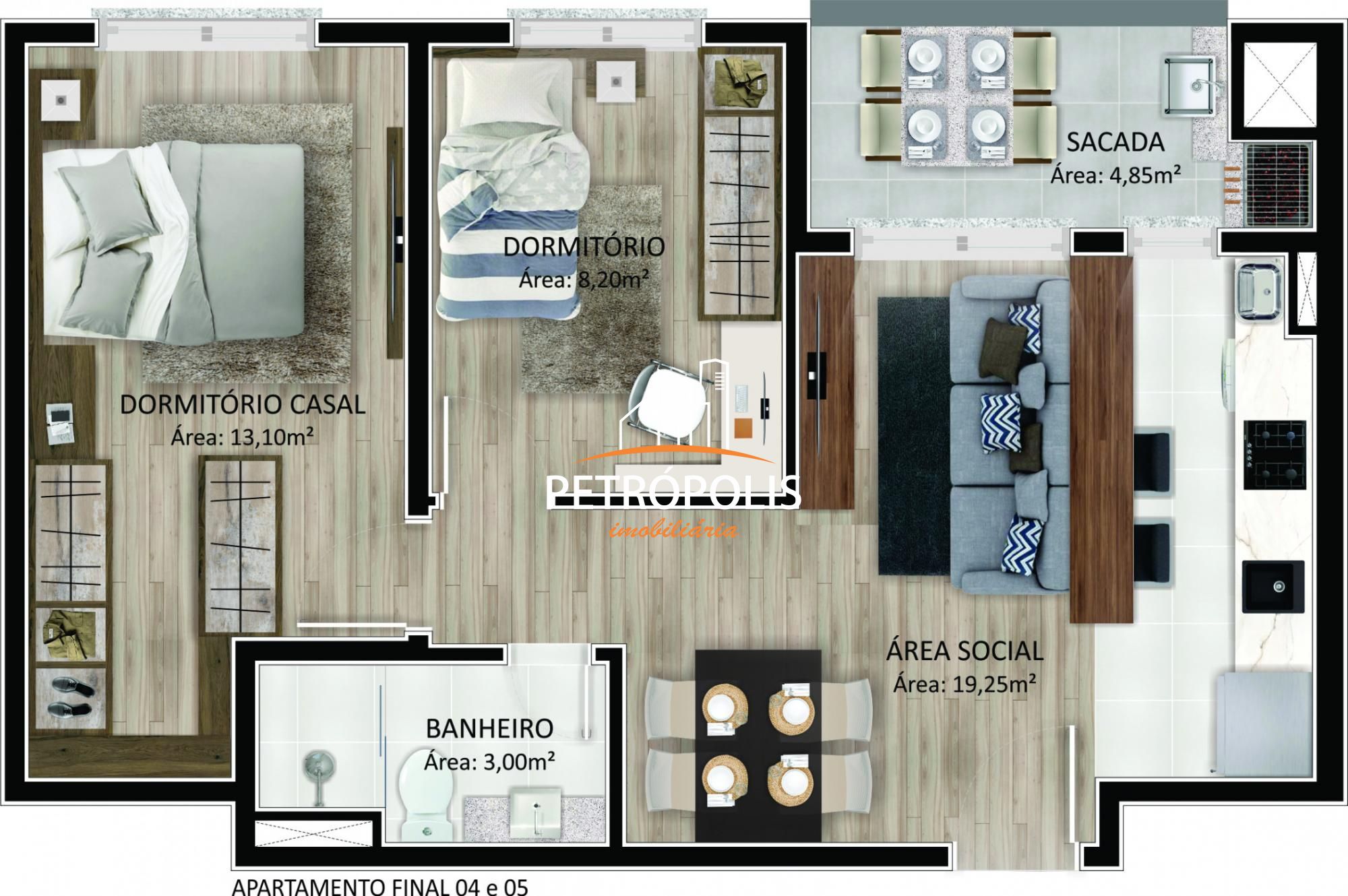 Apartamento à venda com 2 quartos, 55m² - Foto 19