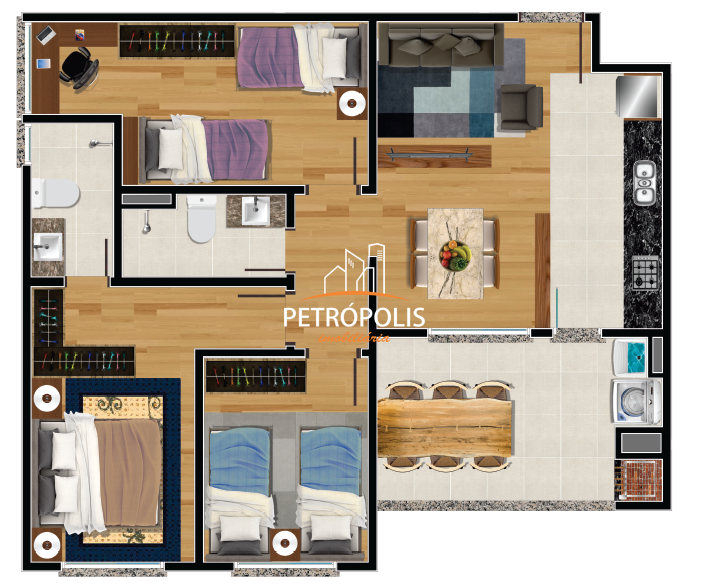 Apartamento à venda com 3 quartos, 73m² - Foto 7