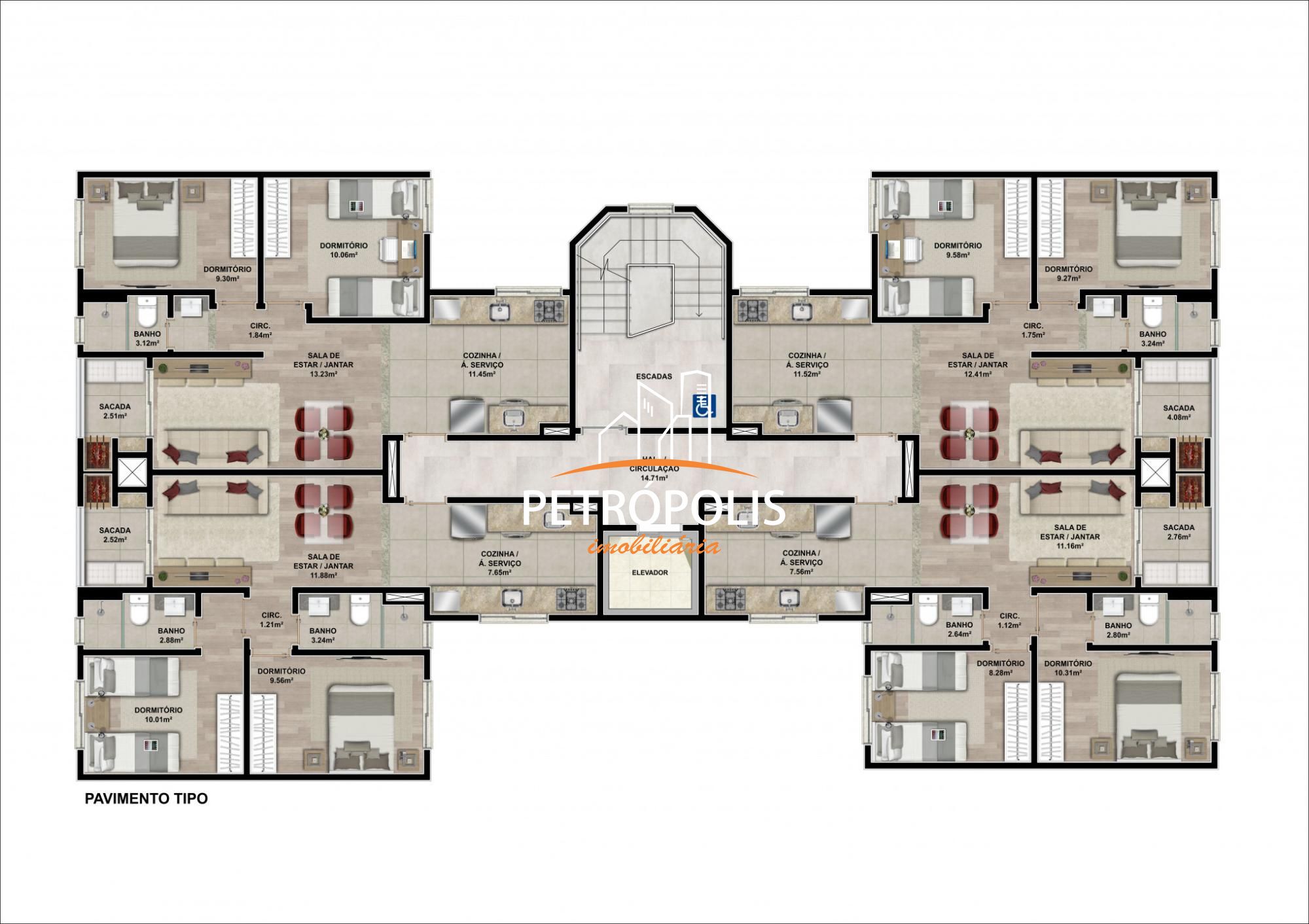 Apartamento à venda com 2 quartos, 59m² - Foto 13