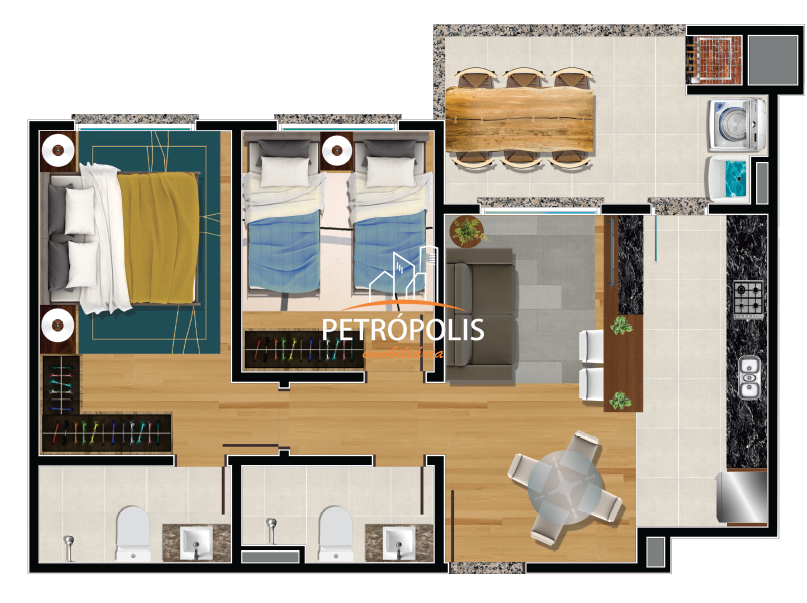 Apartamento à venda com 3 quartos, 73m² - Foto 6