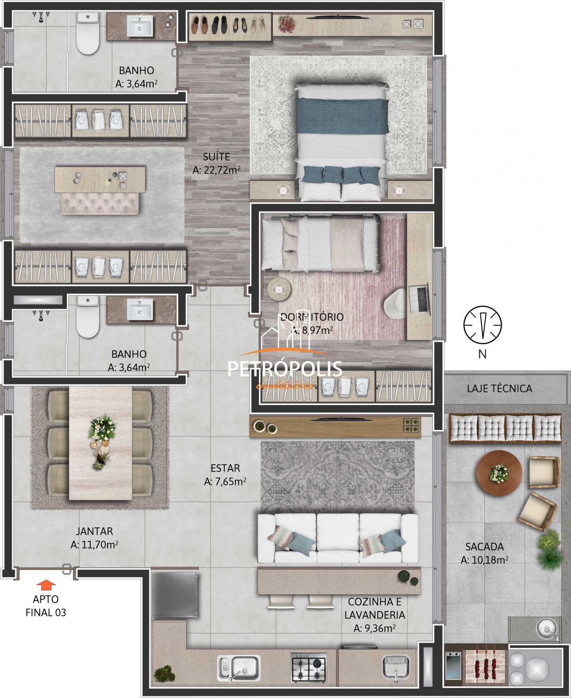 Apartamento à venda com 2 quartos, 83m² - Foto 25