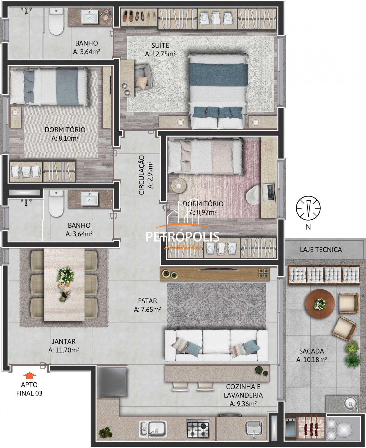 Apartamento à venda com 2 quartos, 79m² - Foto 24