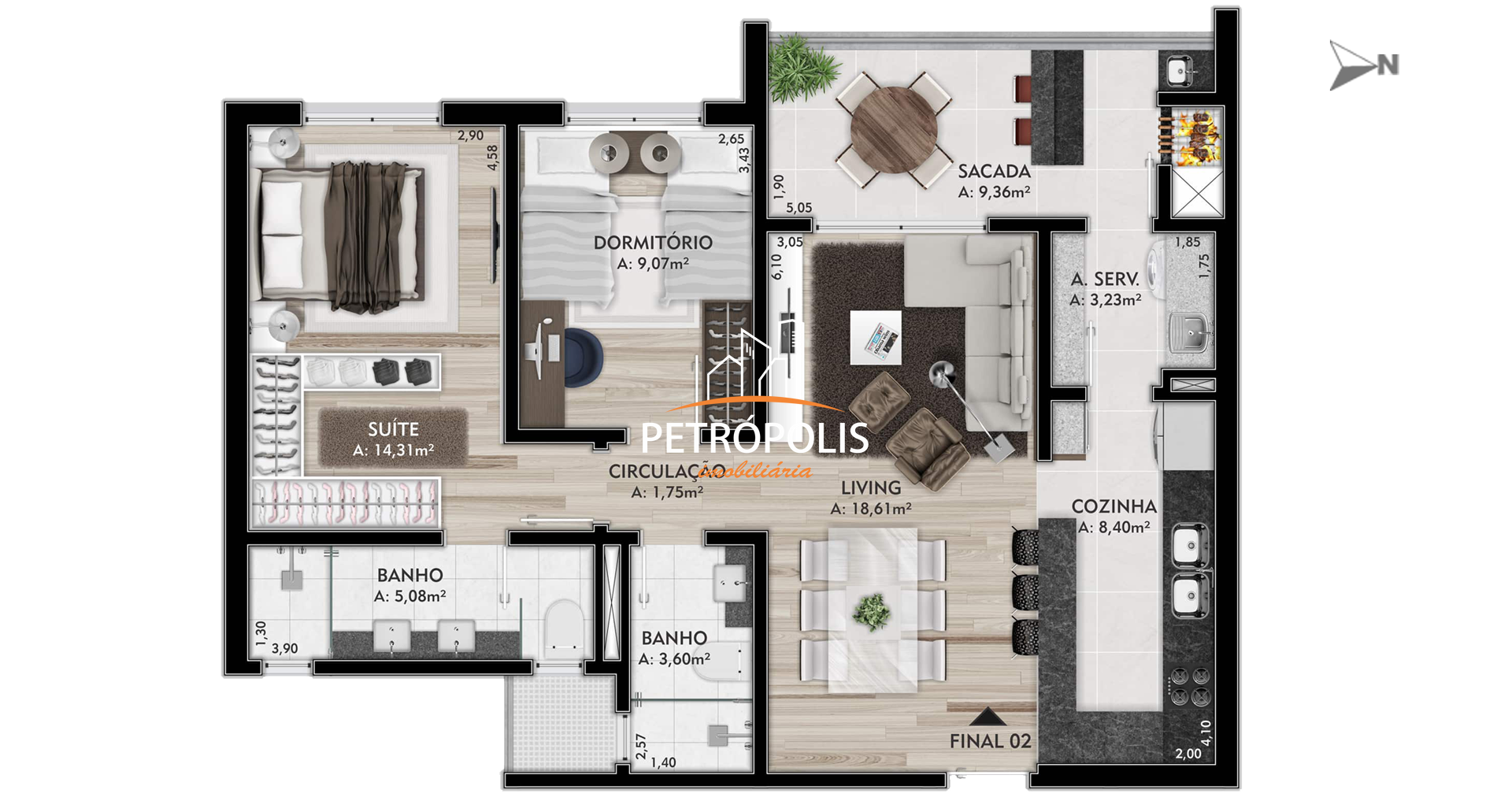 Apartamento à venda com 2 quartos, 85m² - Foto 21