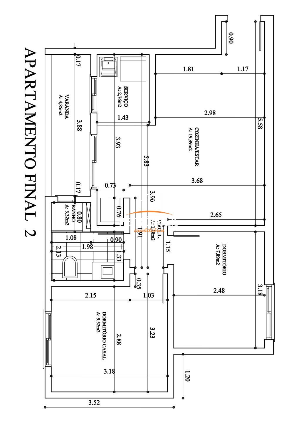 Apartamento, 2 quartos, 56 m² - Foto 19