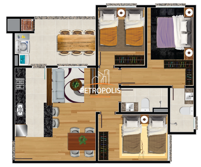 Apartamento à venda com 2 quartos, 57m² - Foto 8