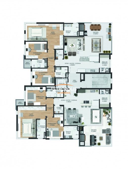 Apartamento à venda com 3 quartos, 137m² - Foto 22