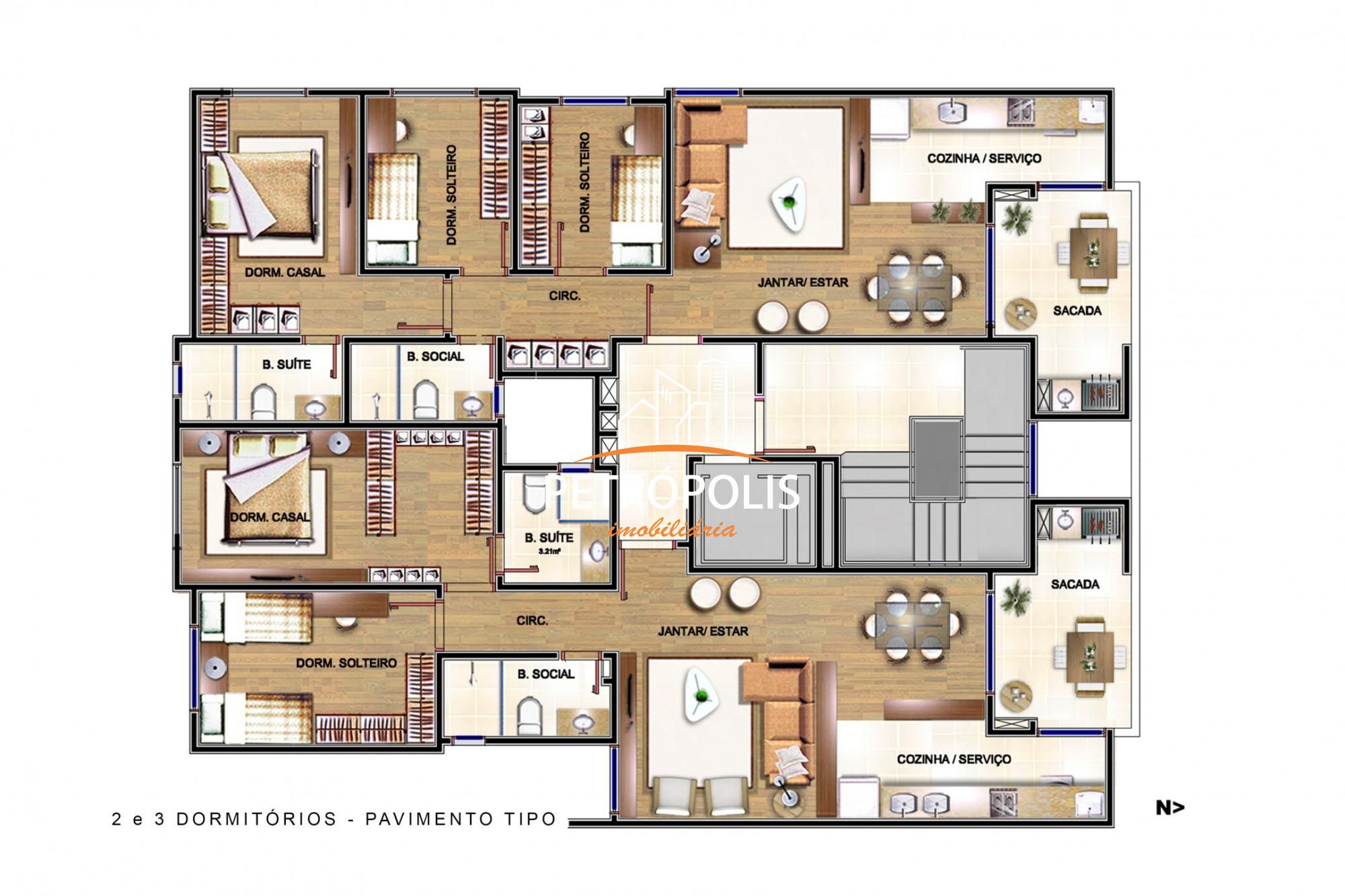 Apartamento à venda com 3 quartos, 87m² - Foto 14